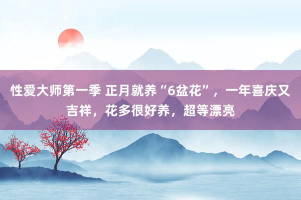 性爱大师第一季 正月就养“6盆花”，一年喜庆又吉祥，花多很好养，超等漂亮