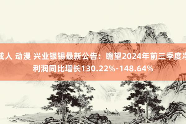 成人 动漫 兴业银锡最新公告：瞻望2024年前三季度净利润同比增长130.22%-148.64%