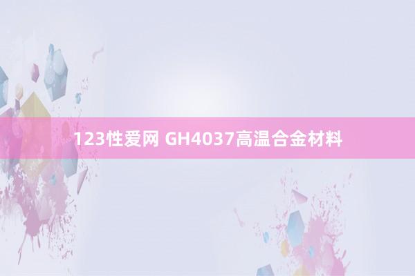 123性爱网 GH4037高温合金材料