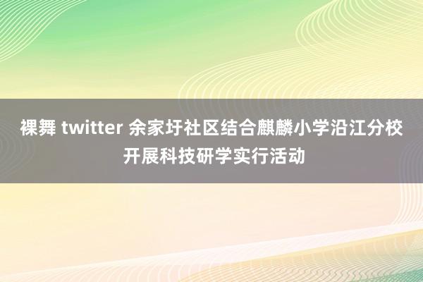 裸舞 twitter 余家圩社区结合麒麟小学沿江分校 开展科技研学实行活动