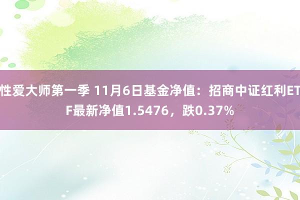 性爱大师第一季 11月6日基金净值：招商中证红利ETF最新净值1.5476，跌0.37%