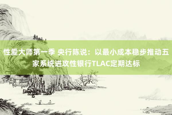 性爱大师第一季 央行陈说：以最小成本稳步推动五家系统进攻性银行TLAC定期达标